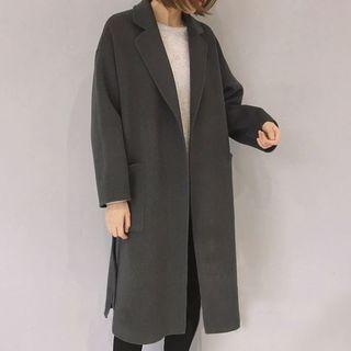 Open-front Tie-waist Coat