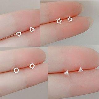 Geometric Stud Sterling Silver Earring