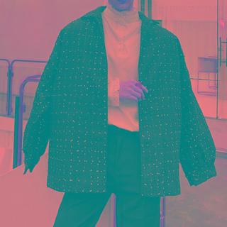 Tweed Button-up Blazer