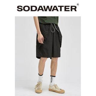 Drawstring Wide Shorts