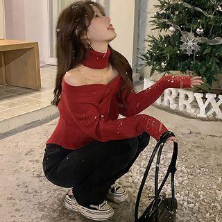 Choker Wrap Sweater