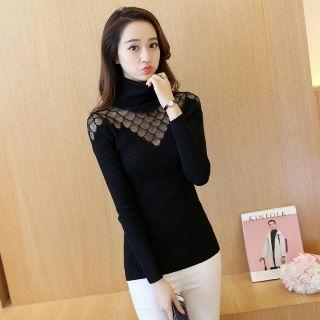 Mesh-panel Sweater