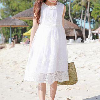 Family Matching Sleeveless Lace Dress