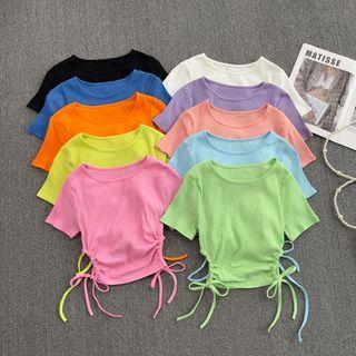 Short Sleeve Drawstring T-shirt