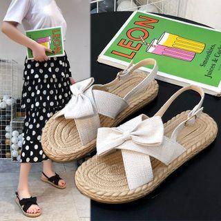 Bow Braided Sandals