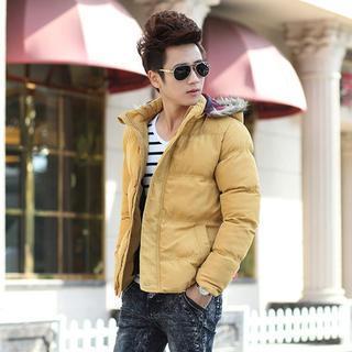 Faux Fur Hood Padded Jacket