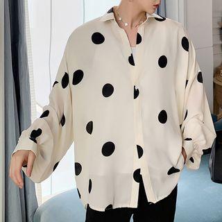 Dotted Shirt Black Dot - White - One Size