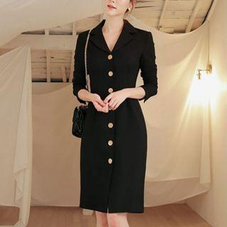Single-breasted Sheath Blazer Dress