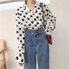High-waist Roll-up Jeans