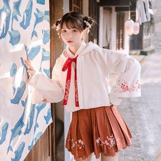 Flower Embroidered Pinafore Playsuit