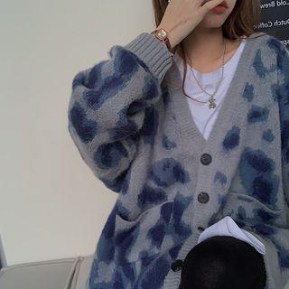 Tie-dyed Cardigan Gray - One Size
