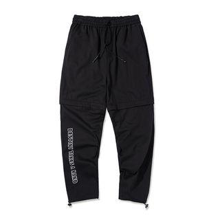 Letter Adjustable Cuff Pants