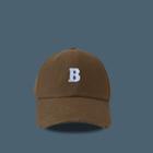 Letter B Embroidered Baseball Cap