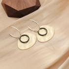Hoop Earring 1 Pair - 925 Silver - Gold - One Size