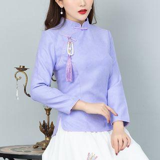 Long-sleeve Tasseled Hanfu Top