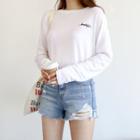 Beautiful Embroidered Long-sleeve T-shirt