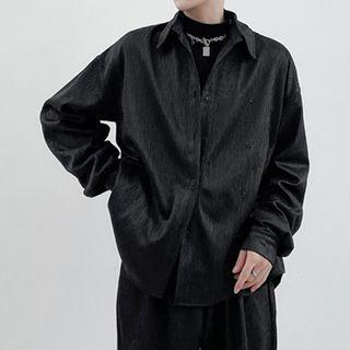 Long Sleeve Crinkle Shirt