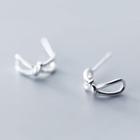 925 Sterling Silver Knot Earring 1 Pair - S925 Silver - One Size