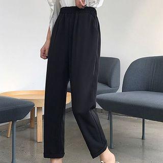High-waist Pants Black - One Size