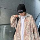 Bear Print Zipped Jacket