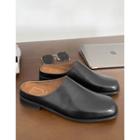 Square-toe Cowhide Mules