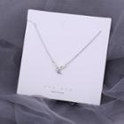 925 Sterling Silver Origami Crane Pendant Necklace Silver - One Size