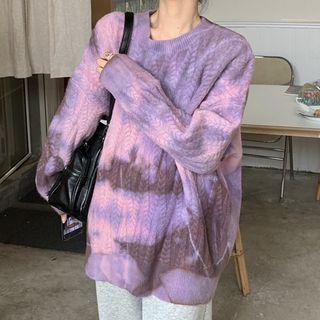 Tie-dye Knit Sweater