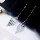 Cutout Rhombus Drop Earring 1 Pair - As Shown In Figure - One Size