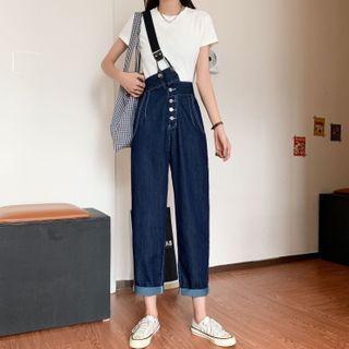Single Strap Denim Shorts / Jumper Jeans
