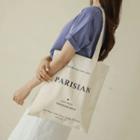 Letter-printed Canvas Shopper Bag Cream - One Size
