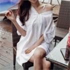 Lace-trim Cover-up Dress