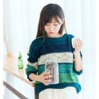 Melange Colour Block Sweater