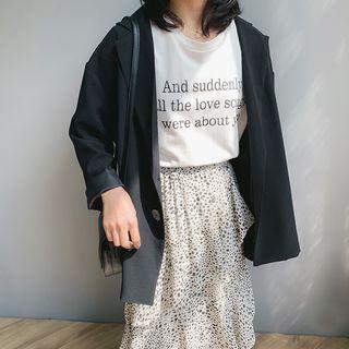 Shell Buttoned Blazer