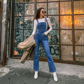 Distressed Boot-cut Jumper Jeans