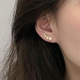 Star Earring 1 Pair - Copper Earring - Gold - One Size