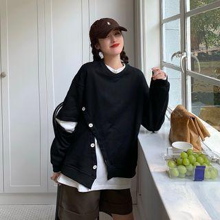 Long-sleeve T-shirt / Asymmetric Sweatshirt