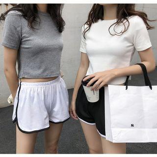 Short-sleeve Cropped T-shirt / Sleeveless T-shirt