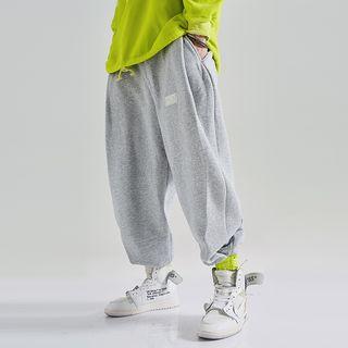 High-waist Color Block Pants
