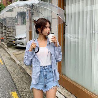 Hooded Stripe Shirt