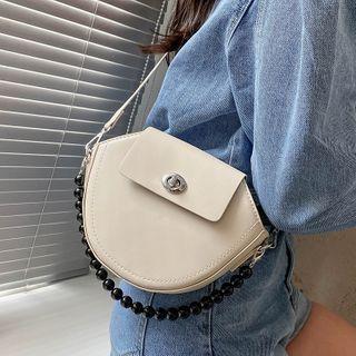 Bead Plain Crossbody Bag