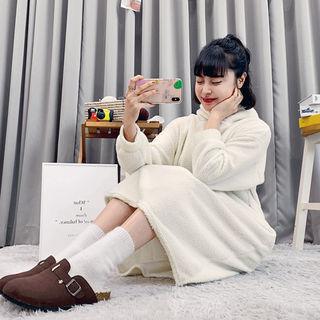 Boxy Midi Dumble Hoodie Dress