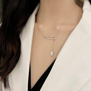 Lettering Pendent Pin Necklace Necklace - As Shown In Figure - One Size
