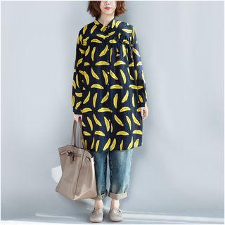 Banana Print Long Shirt