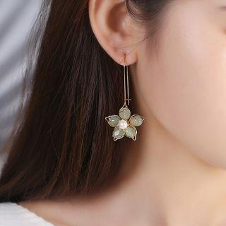 Flower Threader Earring 1 Pair - Flower Threader Earring - One Size