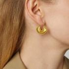 Alloy Dangle Earring E10398 - 1 Pair - Gold - One Size