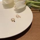 Star Mini Hoop Earring 1 Pair - Gold - One Size