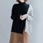Two-tone Oversize Sweater