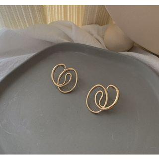 Alloy Wirework Earring S925 Silver - Earrings - 1 Pair - One Size