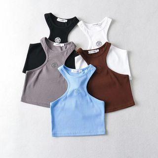 Halter-neck Patterned Crop Top