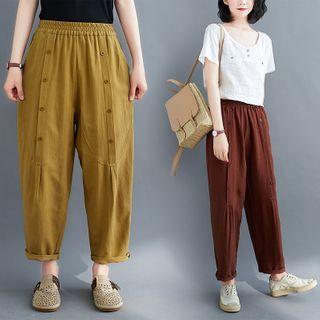 Double Breasted Wide-leg Pants